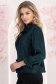 Zöld csillogó bársony blúz, enyhén bő szabással és fodros ujjakkal – StarShinerS 2 - StarShinerS.hu