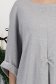 Szürke finom kötött anyagból készült, bő szabású blúz háromnegyedes ujjakkal és csillogó applikációkkal 4 - StarShinerS.hu