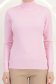 Pink finom kötött anyagból készült, testhezálló garbó magas nyakkal 5 - StarShinerS.hu