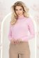 Pink finom kötött anyagból készült, testhezálló garbó magas nyakkal 1 - StarShinerS.hu