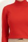 Piros finom kötött anyagból készült, testhezálló garbó magas nyakkal 4 - StarShinerS.hu