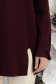 Burgundy finom kötött anyagból készült, bő szabású pulóver oldalsliccel 4 - StarShinerS.hu