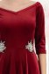 Burgundy ruha - StarShinerS harang bársony midi 3 - StarShinerS.hu