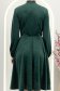 Zöld bársony, térdig érő A-vonalú ruha rugalmas derékrésszel - StarShinerS 6 - StarShinerS.hu