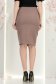 Mocha színű, térdig érő ceruzaszoknya díszítő pánttal és szegecsekkel – StarShinerS 4 - StarShinerS.hu