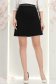 Rövid, egyenes szabású fekete szövet szoknya díszítő pánttal - StarShinerS 1 - StarShinerS.hu