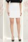 Rövid, egyenes szabású ivoire szövet szoknya díszítő pánttal - StarShinerS 4 - StarShinerS.hu