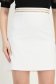 Rövid, egyenes szabású ivoire szövet szoknya díszítő pánttal - StarShinerS 5 - StarShinerS.hu