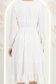 Ivoire ruha - StarShinerS harang alakú gumirozott derékrésszel könnyed midi 6 - StarShinerS.hu
