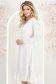 Ivoire ruha - StarShinerS harang alakú gumirozott derékrésszel könnyed midi 2 - StarShinerS.hu