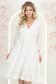 Ivoire ruha - StarShinerS harang alakú gumirozott derékrésszel könnyed midi 3 - StarShinerS.hu