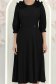 Fekete ruha - StarShinerS könnyed midi harang 5 - StarShinerS.hu
