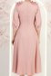 Púder rózsaszín ruha - StarShinerS könnyed midi harang 6 - StarShinerS.hu
