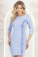 Világoskék ruha - StarShinerS ceruza rövid rugalmas szövet 1 - StarShinerS.hu