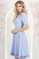 Világoskék ruha - StarShinerS harang térdig érő rugalmas szövet 3 - StarShinerS.hu