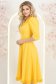 Sárga ruha - StarShinerS harang midi rugalmas szövet 3 - StarShinerS.hu