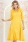 Sárga ruha - StarShinerS harang midi rugalmas szövet 2 - StarShinerS.hu