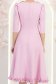 Púder rózsaszín ruha - StarShinerS harang midi rugalmas szövet 6 - StarShinerS.hu