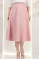 Púder rózsaszín szövetből midi szoknya harang 1 - StarShinerS.hu