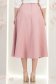 Púder rózsaszín szövetből midi szoknya harang 5 - StarShinerS.hu