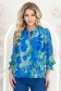 Kék női blúz - StarShinerS bő szabású viszkóz 1 - StarShinerS.hu