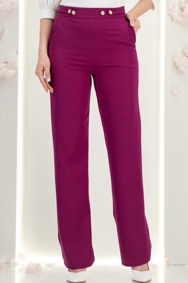 Málnapiros nadrág - StarShinerS hosszú bővülő rugalmas szövet