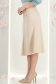 Krémszínű, midi hosszúságú szövet szoknya, betétes szabással, arany díszgombokkal - StarShinerS 3 - StarShinerS.hu