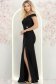Fekete rugalmas szövet hosszú 3 - StarShinerS.hu