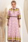 Pink ruha pamut harang midi 2 - StarShinerS.hu