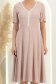 Cappuccinobarna ruha - StarShinerS harang midi viszkóz 4 - StarShinerS.hu