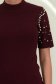 Burgundy női blúz bő szabású kötött 7 - StarShinerS.hu