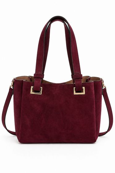 Burgundy táska műbőr