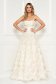 Fehér Sherri Hill fűzős ruha csipkéből strassz köves díszítéssel 1 - StarShinerS.hu