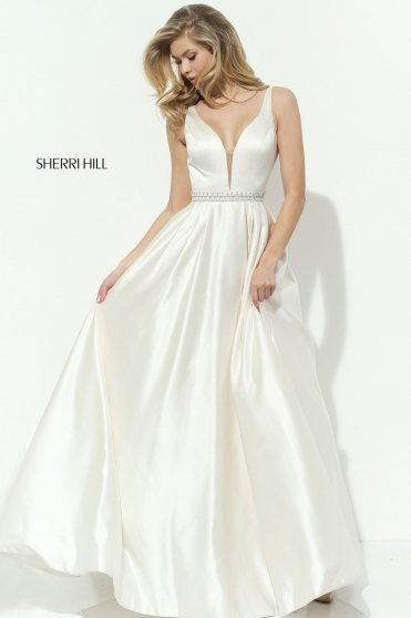 Sherri Hill 50496 White Ruha