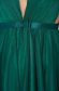 Zöld Ana Radu luxus ruha béléssel v-dekoltázzsal tüllből 5 - StarShinerS.hu