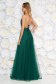 Zöld Ana Radu luxus ruha béléssel v-dekoltázzsal tüllből 2 - StarShinerS.hu
