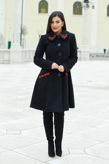 Fekete LaDonna Splendid Style Nagykabát