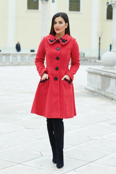 Piros LaDonna Splendid Style Nagykabát