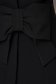 Fekete harang béléssel övvel ellátva elegáns masni alakú kiegészítővel kabát 5 - StarShinerS.hu