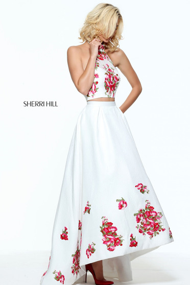 Fehér Sherri Hill 51042 Ruha