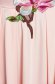 Rózsaszínű elegáns hosszú ruha harang ujjakkal 3 - StarShinerS.hu