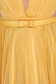 Mustársárga Ana Radu harang alakú alkalmi ruha övvel ellátva 4 - StarShinerS.hu