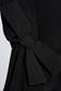 Fekete elegáns hétköznapi ruha masnikkal van ellátva 4 - StarShinerS.hu