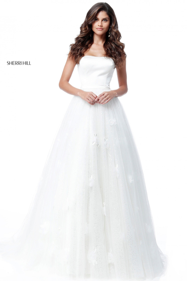 Fehér Sherri Hill 51672 Ruha