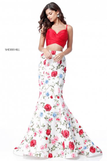 Fehér Sherri Hill 51710 Ruha