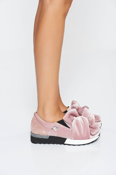 Rózsaszínű MissQ sport cipő casual bársony bőr belső rész a talp nagyon könnyű