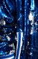 Kék Ocassion bő szabású casual flitter dzseki belső béléssel 5 - StarShinerS.hu