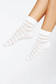 Fehér lekerekitett sarkú zokni rugalmas anyagból 4 - StarShinerS.hu