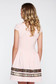 Rózsaszínű elegáns harang ruha vékony, rugalmas szövet hímzett betétekkel 2 - StarShinerS.hu