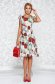 Szürke casual harang ruha vékony anyag virágmintás díszítéssel belső béléssel 3 - StarShinerS.hu